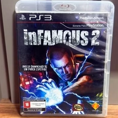 Jogo InFamous 2 PS3 Original - Mídia Física (Português PT-BR) com Manual