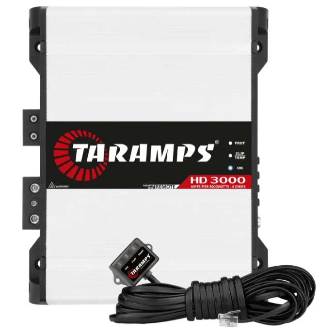 Modulo Amplificador Taramps Hd3000 4 Ohms 3000w Rms 1 Canal Com Monitor De Led