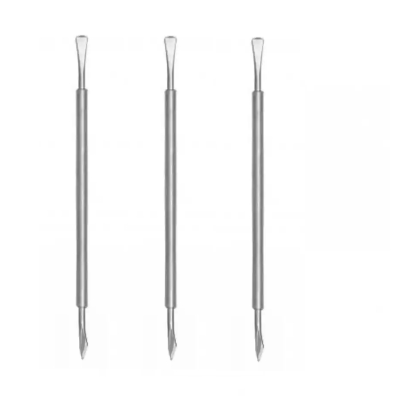 Kit Espátula Para Unha Com Silicone Enox 1714 - 3 Unidades