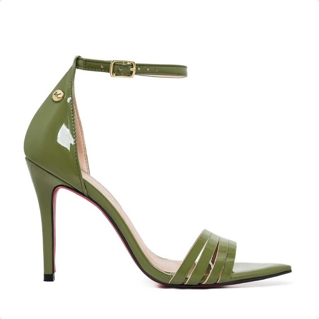 Sandália Feminina Salto Alto 10cm Luxo Elegante Moderna Tendência Lançamento Vitória Lugo®