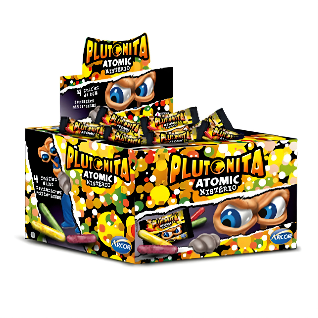Chiclete Plutonita Atomic Mistério C/72 Unidades 396g Arcor