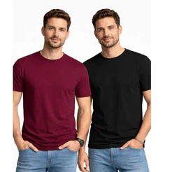 Kit 2 Camisa Masculina Básica Lisa preta verde bordo marinho branco Sublimação Silk
