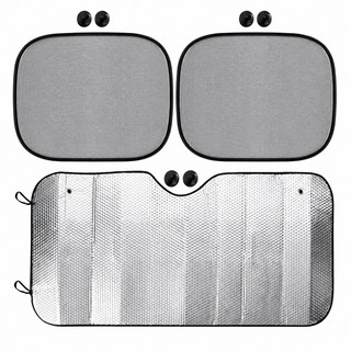 Kit Protetor Solar Automotivo Parabrisa Parasol + 2 Protetores Laterais UV