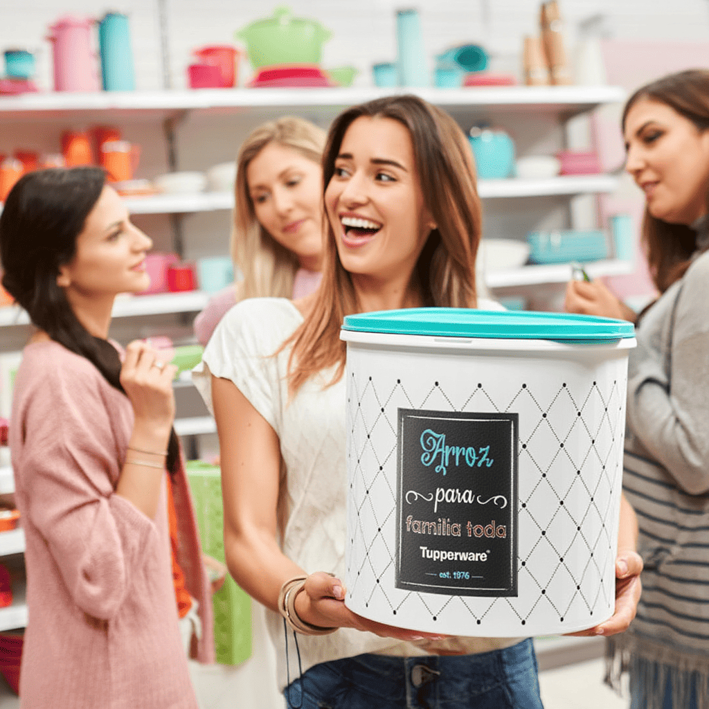 Pote Tupperware Caixa Arroz Plus 5kg 6,5L Original | Bistrô Grande, Vedação Perfeita