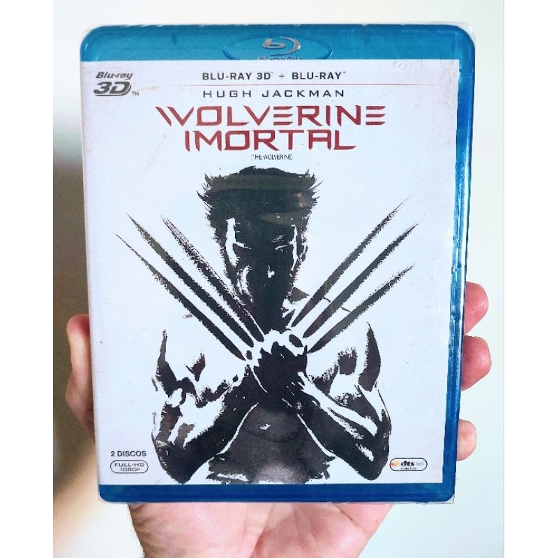 Blu-ray 3D + Blu-ray  Wolverine Imortal - Lacrado e Original - 2 DISCOS (RARIDADE) Hugh Jackman.