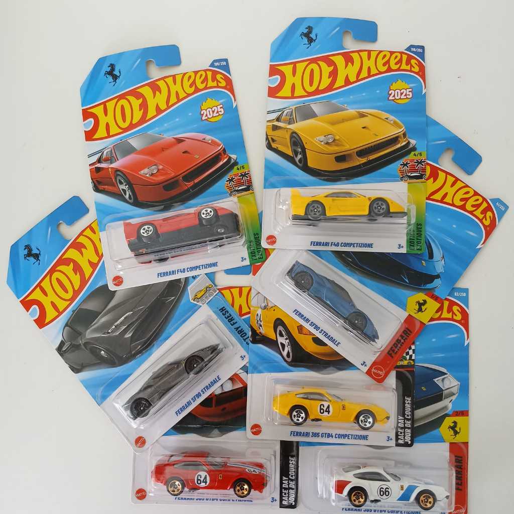 Hot Wheels Ferrari Competizione Ferrari Stradale Ferrari F40 Ferrari GTB Ferrari SF90