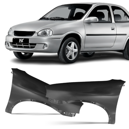 Par/Un Paralama Dianteiro Corsa Classic 1994 1995 1996 1997 1998 1999 2000 2001 2002 2003 2004 Á 2009 1ª Linha Novo