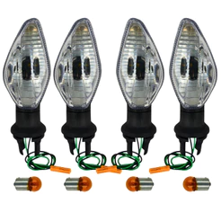 Kit seta Pisca Cg Titan Fan Start 125 150 160 2014 2015 2016 17 18 19 20 a 2025 Com Lâmpada
