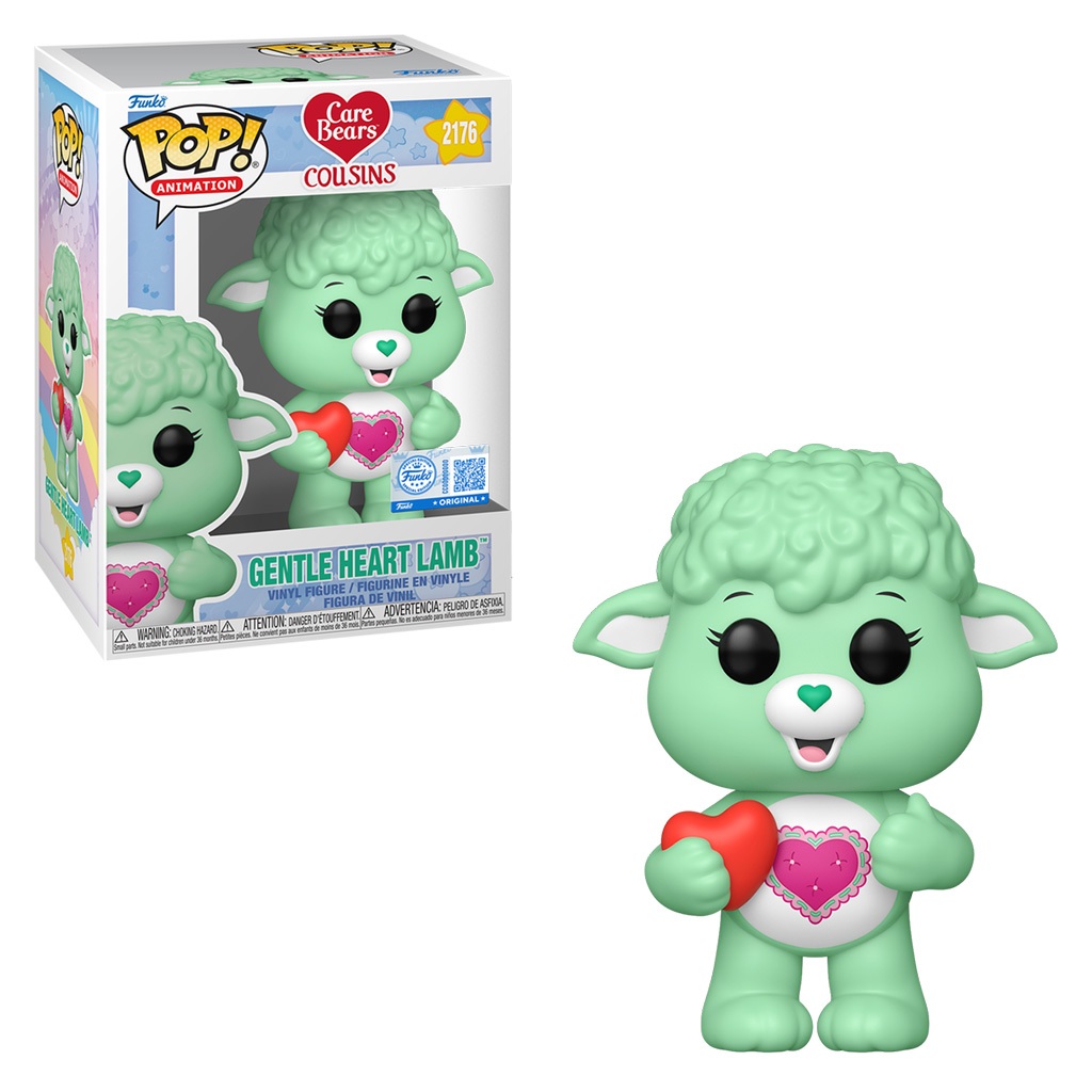 FUNKO POP ANIMATION CARE BEARS COUSIN'S EXCLUSIVE - GENTLE HEART LAMB 2176 NOVO ORIGINAL