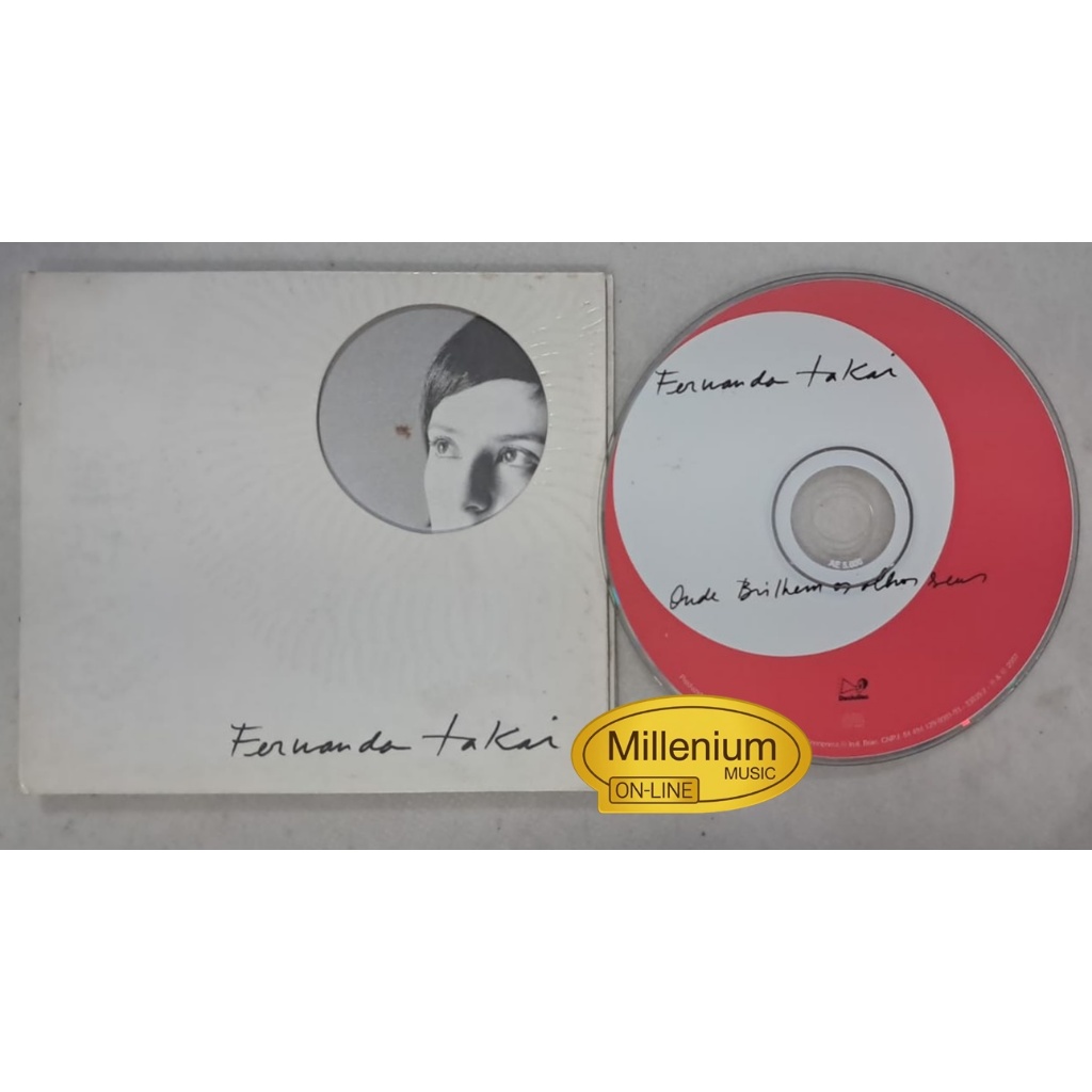 CD Fernanda Takai  Onde Brilhem Os Olhos Seus 2007 Original Gravadora Colecionador Ótimo Estado