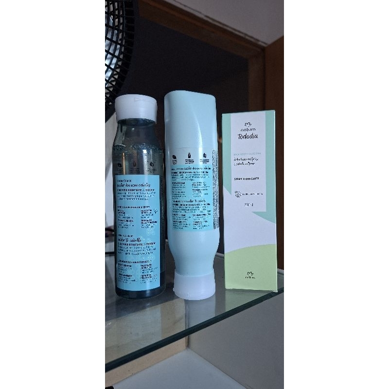 Kit Natura Tododia Maçã Verde e Aloe Vera – Shampoo + Condicionador + Spray Hidratante