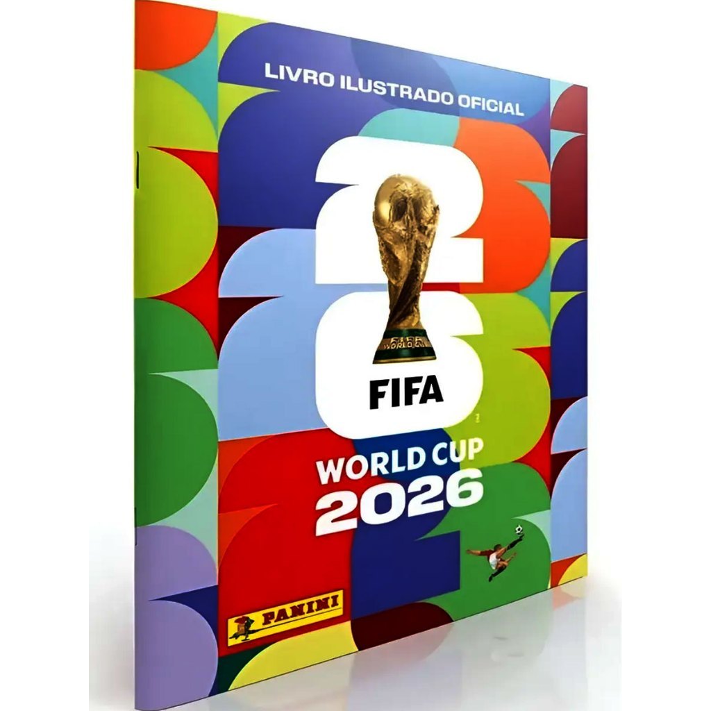 ÁLBUM DE FIGURINHAS COPA DO MUNDO OFICIAL World Cup FIFA 2026 Capa Brochura e envelopes