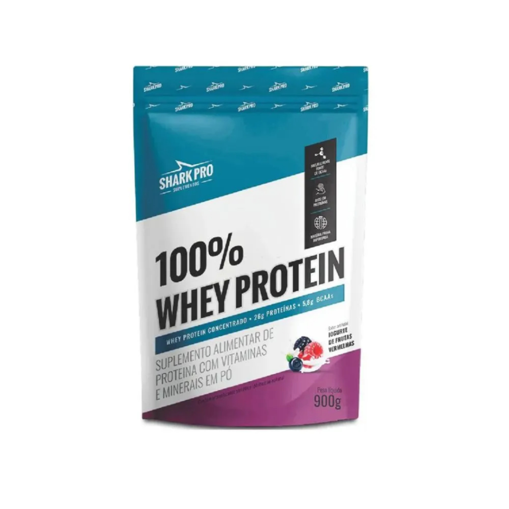 Whey Protein 100% - 900g Refil Frutas Vermelhas