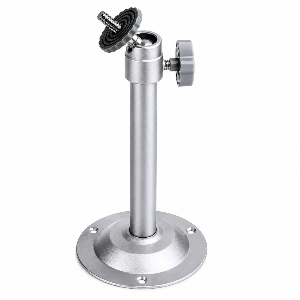 Suporte Universal Para Câmera Projetor De Teto Com Rotação 360° Prateado
