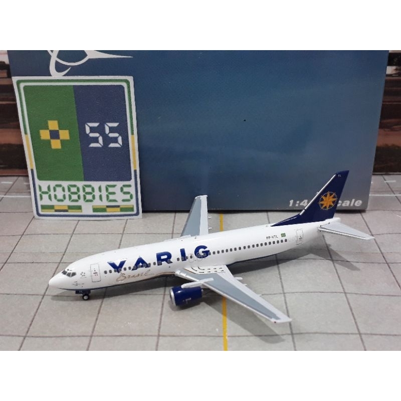 Varig Brasil Boeing 737-400 Avião Miniatura Panda Models Escala 1:400