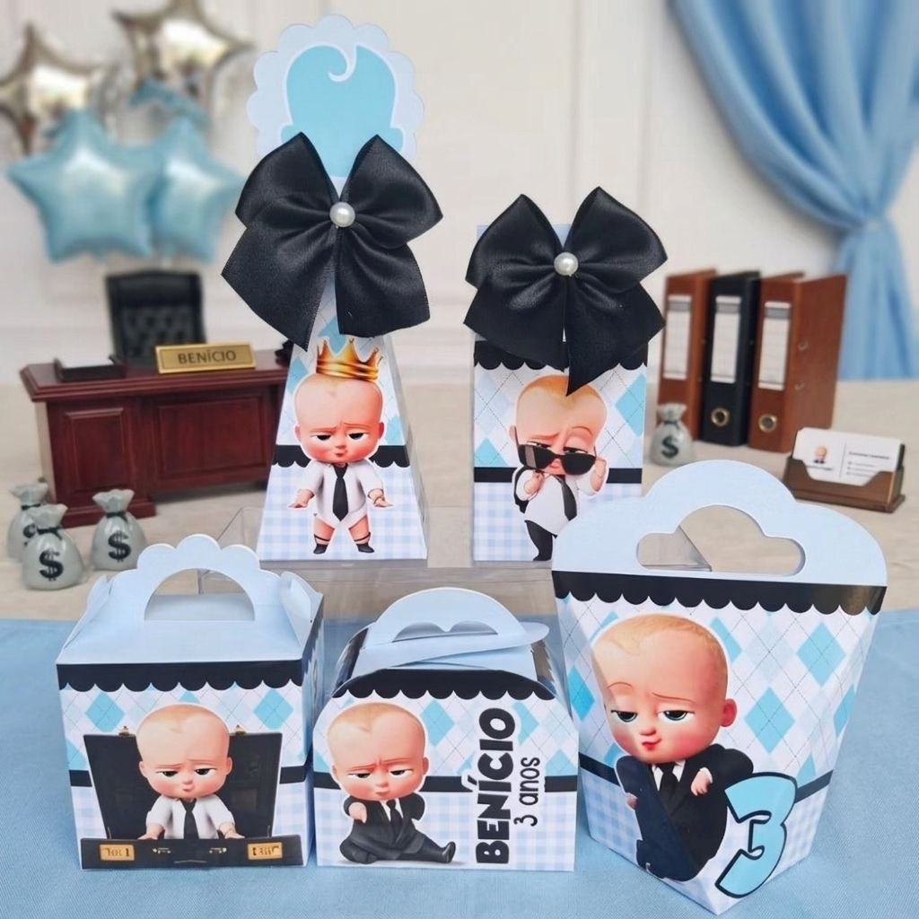 Kit Personalizados  O PODEROSO CHEFINHO Pegue e Monte Caixinhas Lembrancinhas Festa Infantil Aniversário