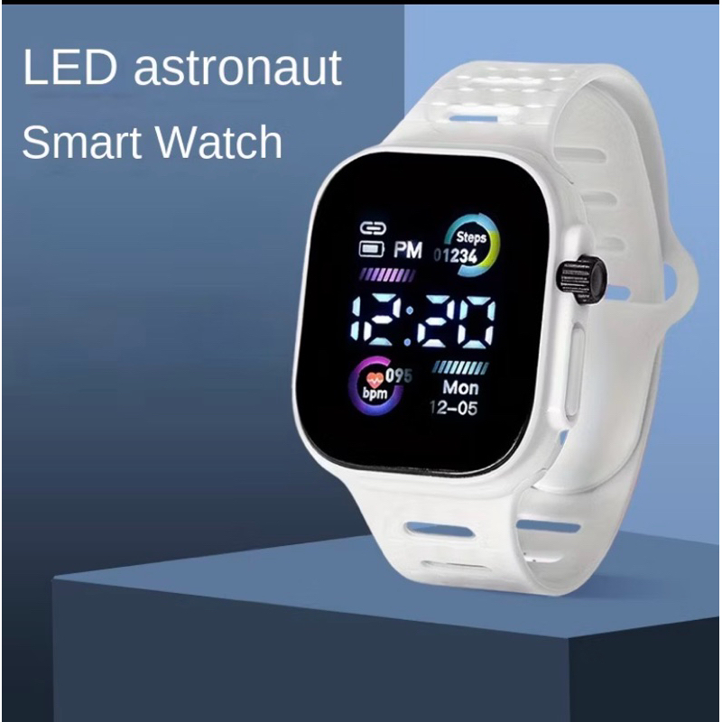 Smartwatch Relógio Digital Unissex Tela Touch LED À Prova D’água