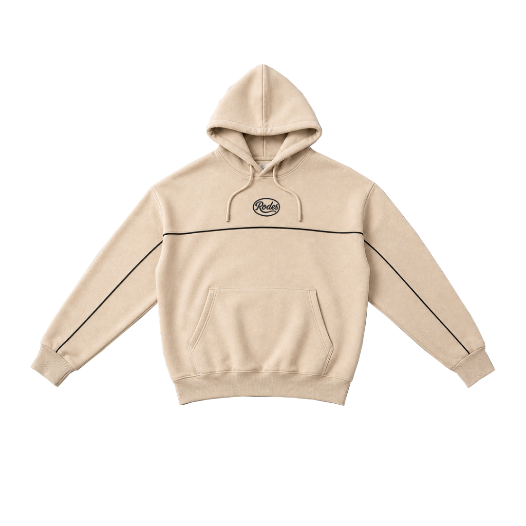 RODES MEN Moletom 3 Cabos Canguru Rodes Logo Bordado Streetwear Inverno