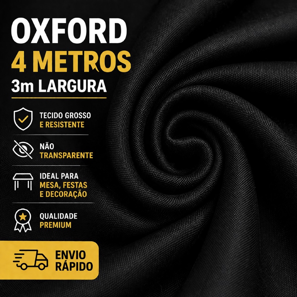 Tecido Oxford Liso Decoração 2 Metros 100% Poliéster 3 metros Largura Mesa Festa Decoração Uniforme