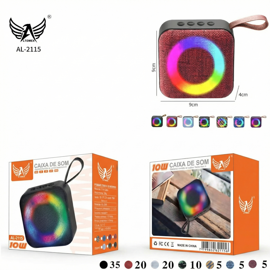 Mini Caixa De Som Portátil Bluetooth 10w Altomex AL-2115