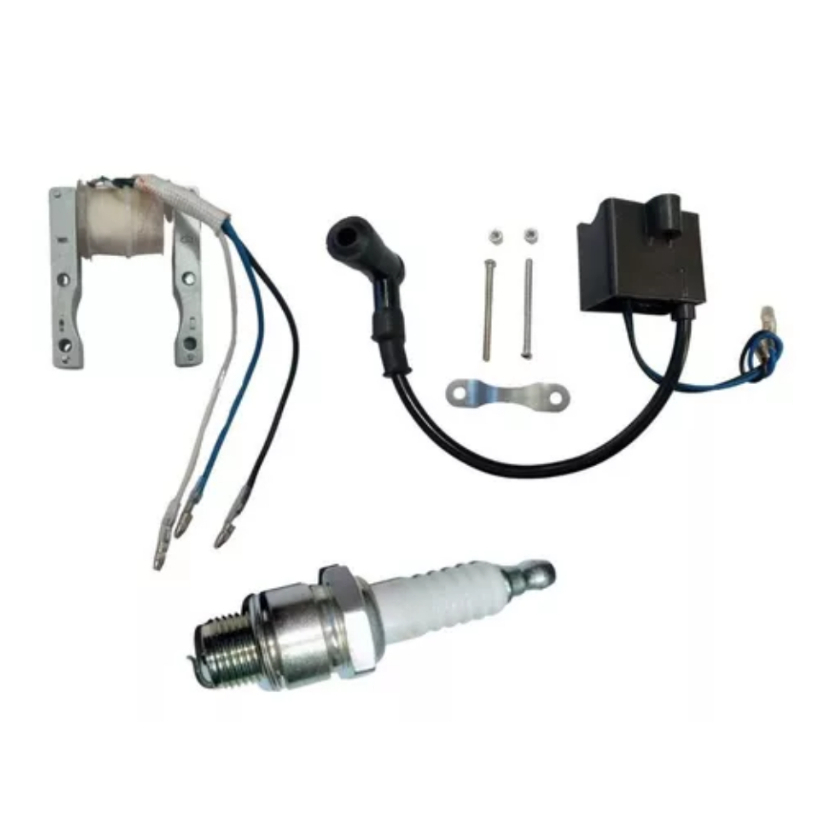 Kit Bobina + Cdi + Vela Bicicleta Motorizada até 80cc 2 Tempos