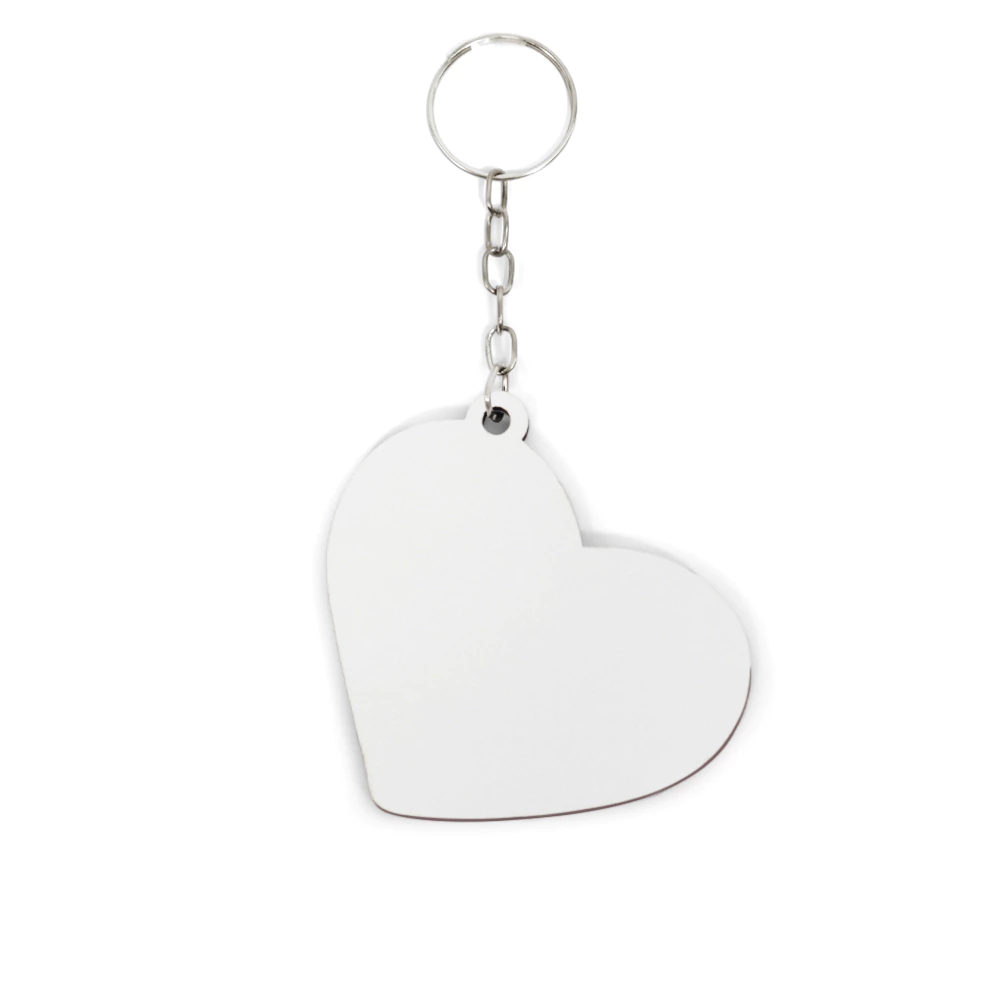 Chaveiro de MDF para Sublimação Coração (5x5cm) - 10 Peças