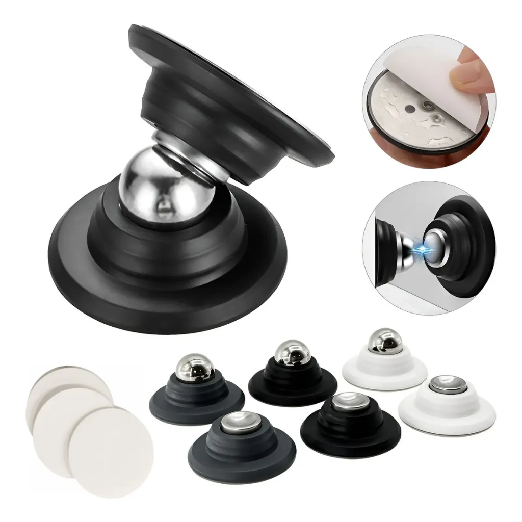 Kit 1/2/3 ou 4 Travas Porta Magnético Fixador Adesivo Prendedor Imã
