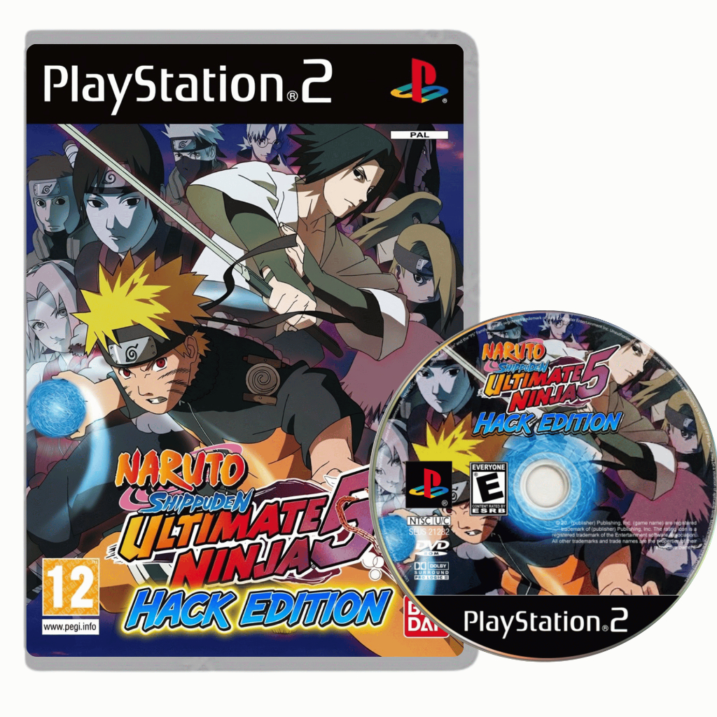 Naruto Shippuden: Ultimate Ninja 5 HACK EDITION  PlayStation 2 Mídia Física  ps2 Todos Personagens Desbloqueados