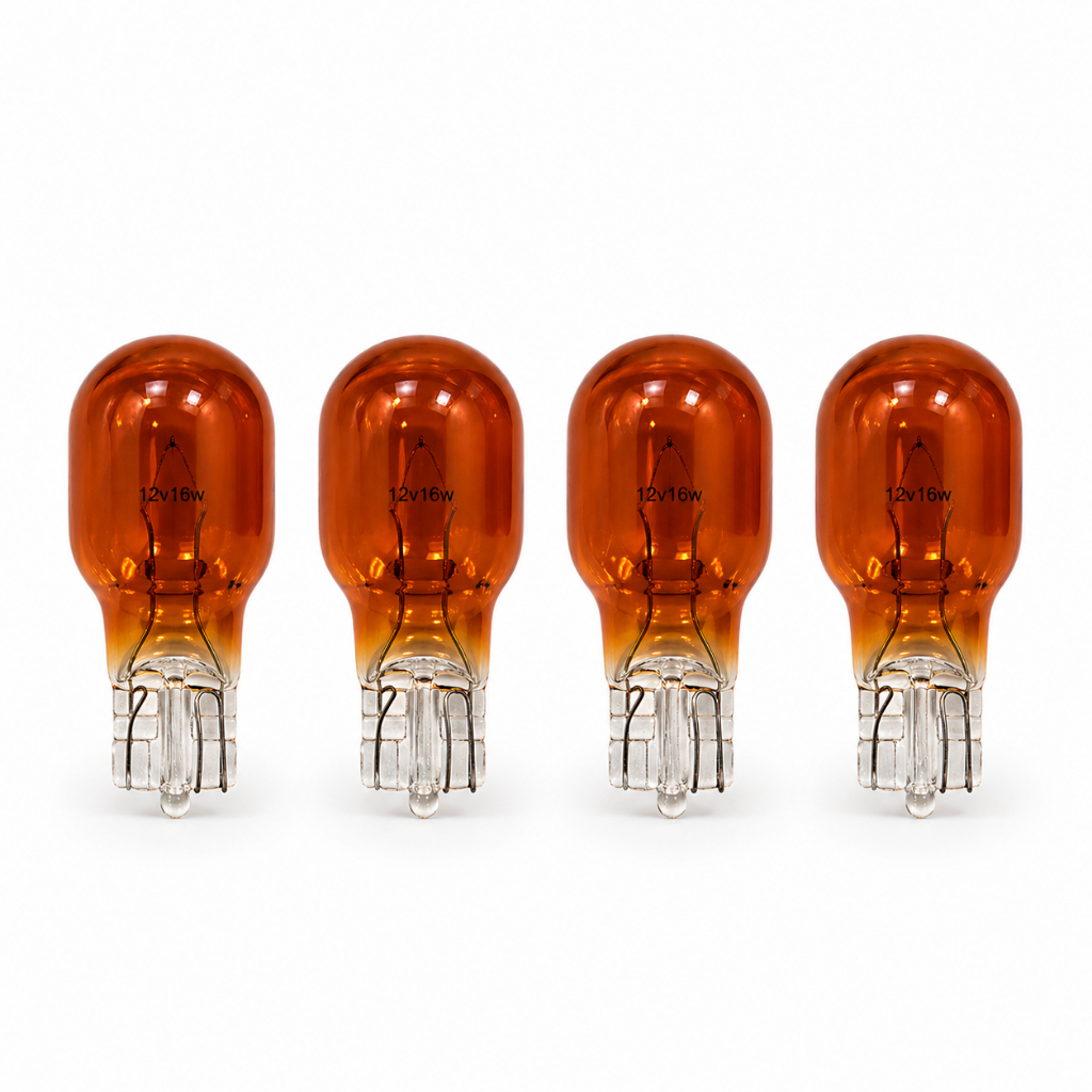4 Lâmpadas De Pisca Seta 16w 12v Cor Ambar Laranja