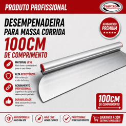 DESEMPENADEIRA 100CM CABO DE ALUMINIO PARA MASSA CORRIDA
