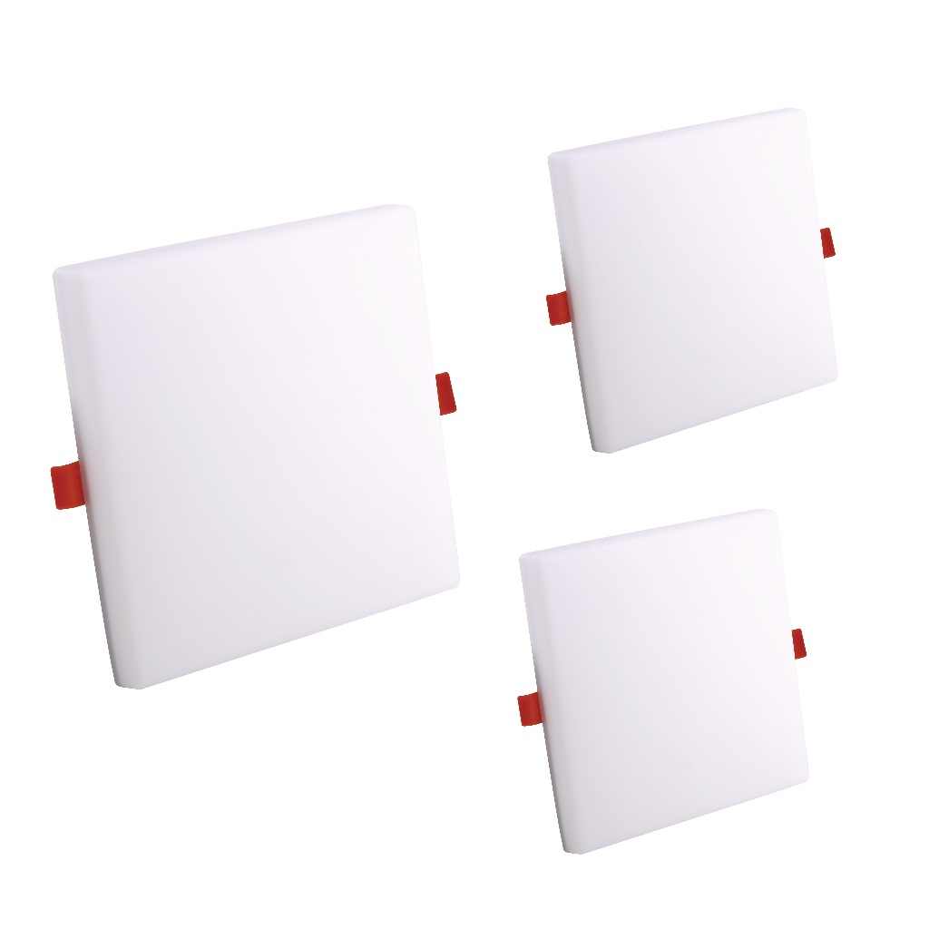 Kit 2 e 3 Painel Borda Infinita quadrado Emb/Sob 17W/24W/32W Infinity led 3000k/
