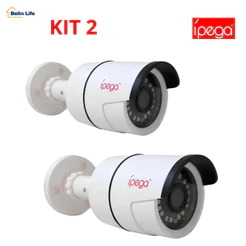 Kit 2 Câmeras De Segurança Ahd Externa 720P 2.8MM Ípega