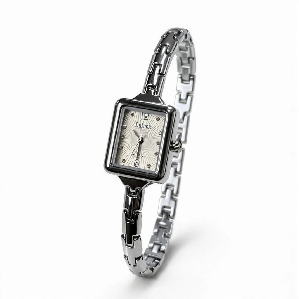 Relógio de banheira feminino high end rosa ouro luz luxo pulseira de aço inoxidável