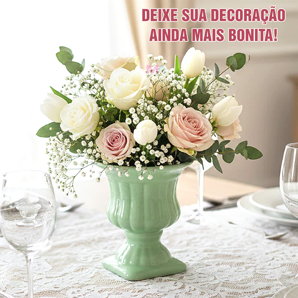 Par Vaso Grego Cerâmica Médio Decoração Mesa Festa Eventos em cerâmica