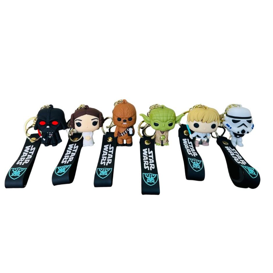 Chaveiro Star Wars 3D Premium Grande Colecionável Bolsas Mochilas Chaveiro Fofo