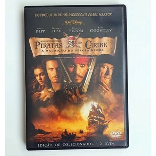 DVD Piratas do Caribe A Maldição do Pérola Negra - 2 DVDs Edição Colecionador