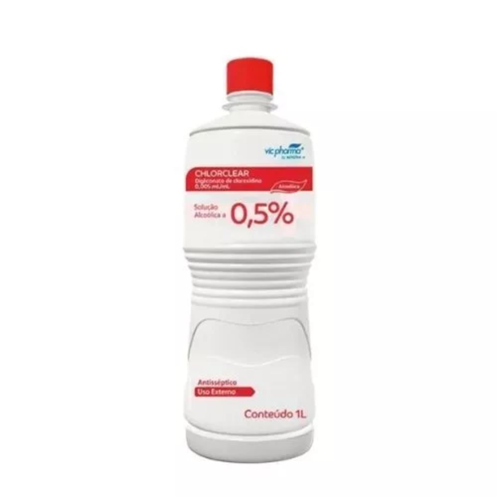 CLOREXIDINA ALCOOLICA 0,5% 1L CHLORCLEAR - VIC PHARMA