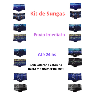 Sunga Boxer Masculina Estampada Praia Piscina Adulto com Forro e Cordão Ajustável Premium