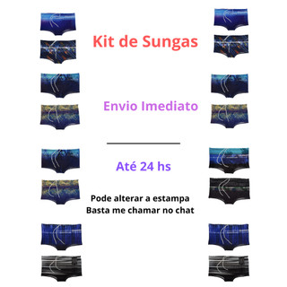 Sunga Boxer Masculina Estampada Praia Piscina Adulto com Forro e Cordão Ajustável Premium