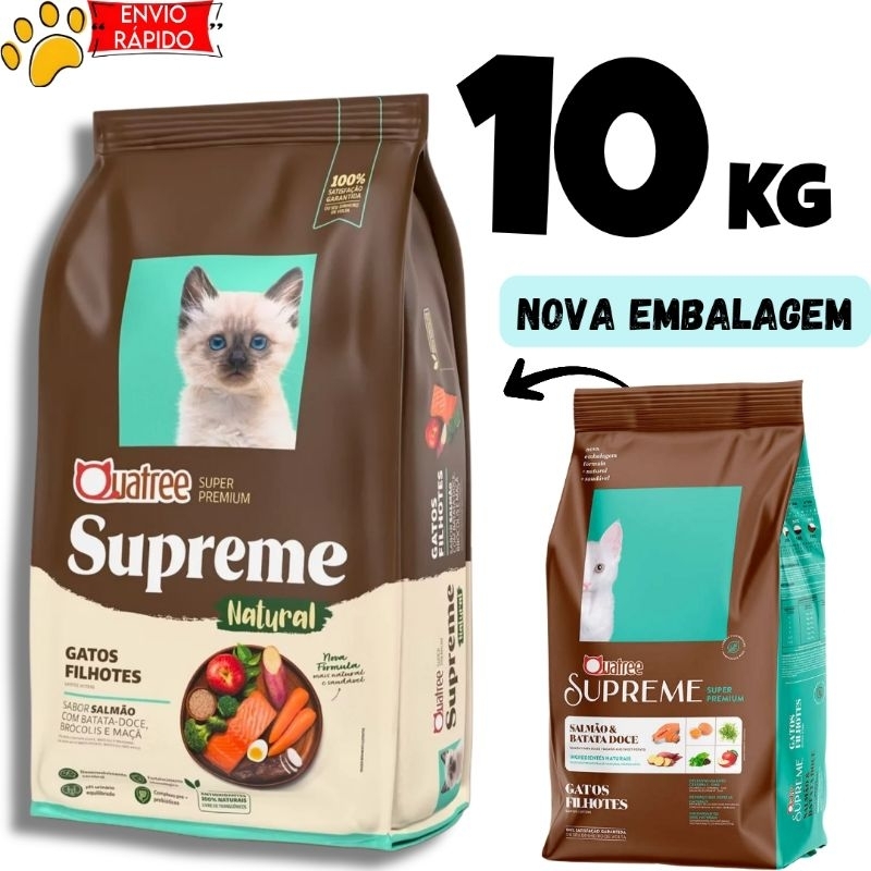 Ração Quatree Supreme Filhotes Salmão Batata Doce 10,1kg