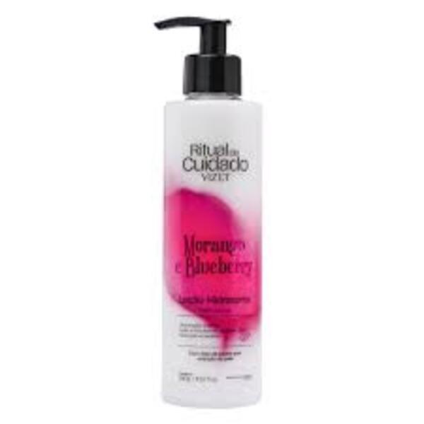 Loção Hidratante Perfumada Morango e Blueberry Vizet
