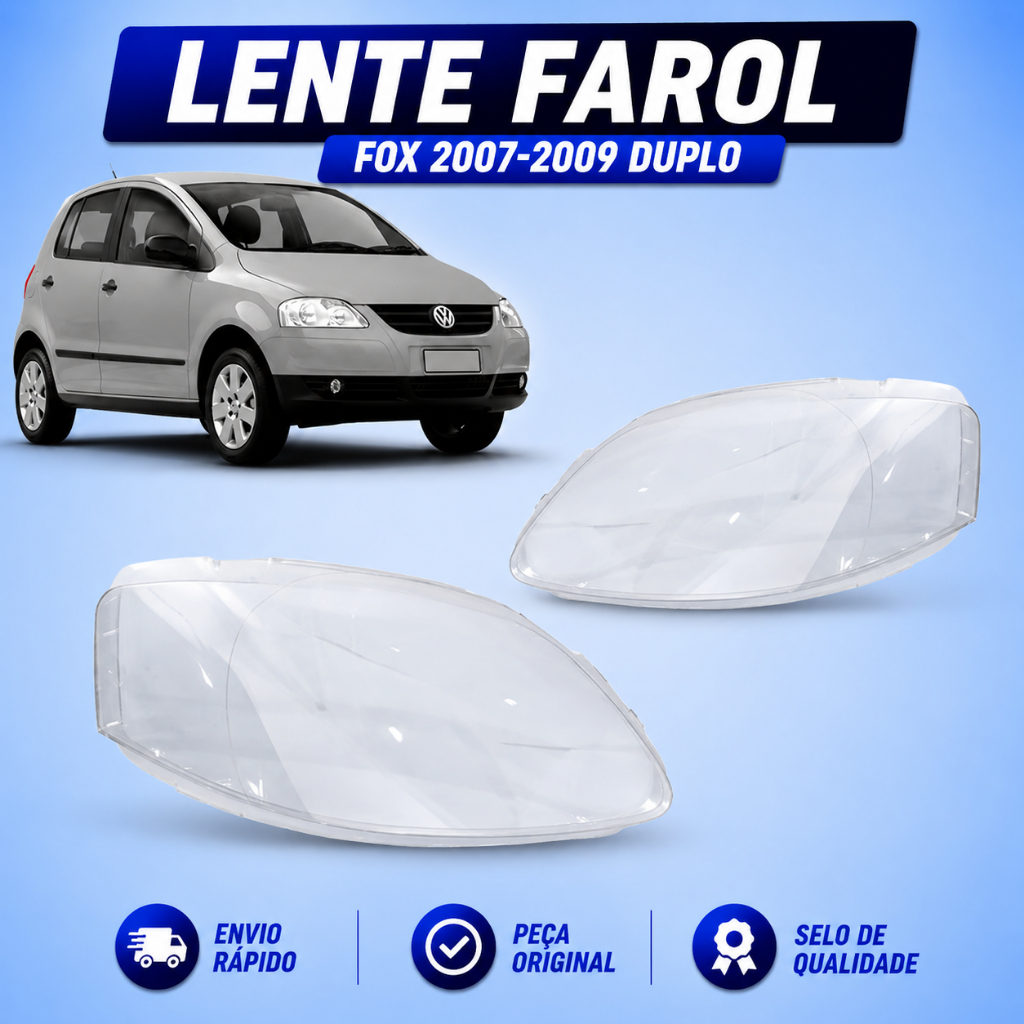 Lente Farol Fox ANO 2007 2008 2009 Duplo