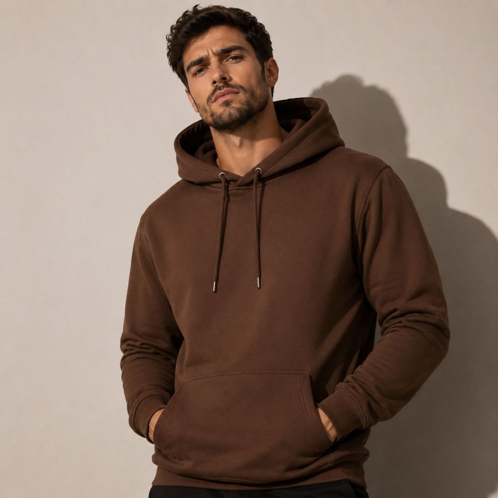 Moletom Canguru Unissex Flanelado Com Capuz Bolso Frontal Casual M ao GG