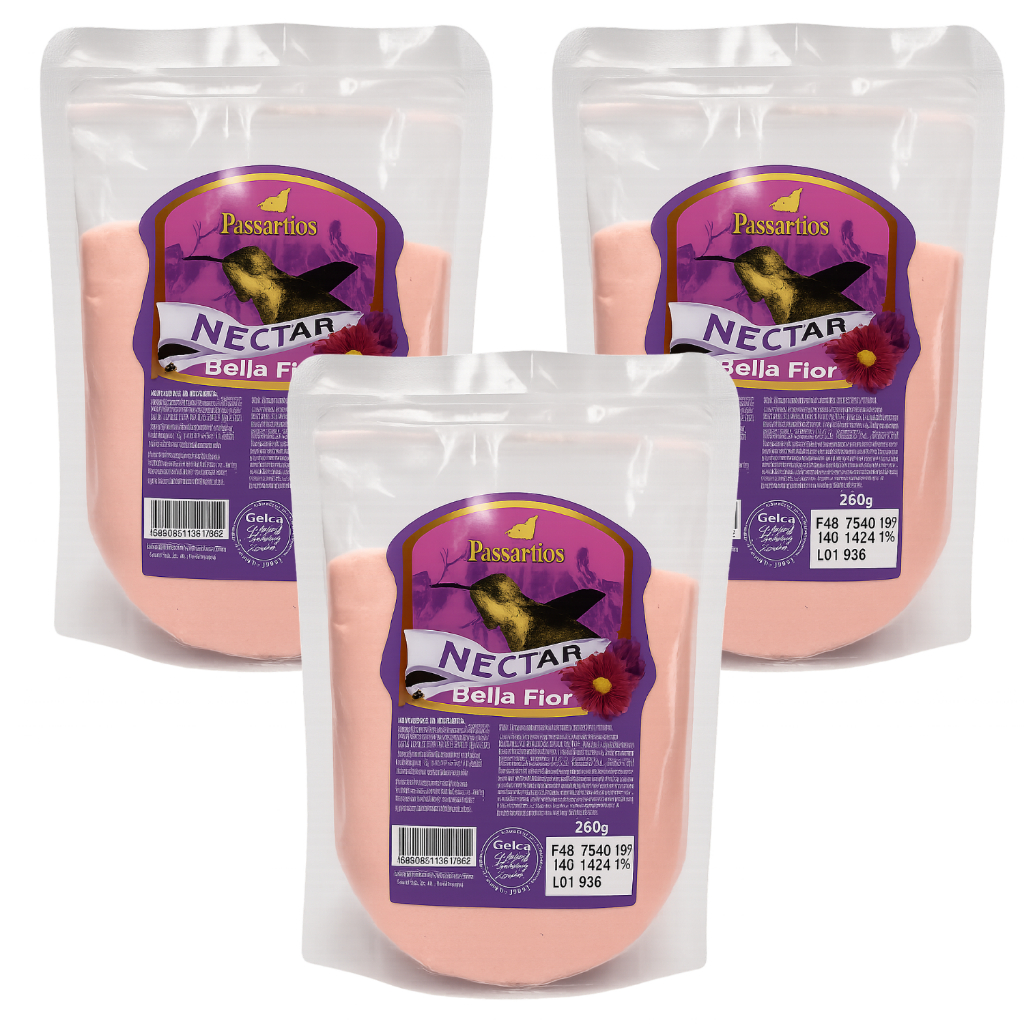 Nectar Para Beija Flor Refil Pacotes 250gr Rende Mais