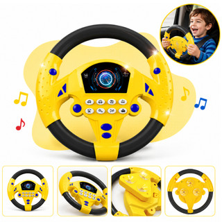 Volante Educativo com ventosa Brinquedo Musical Infantil Direção Gira 360º Sons De Carro …