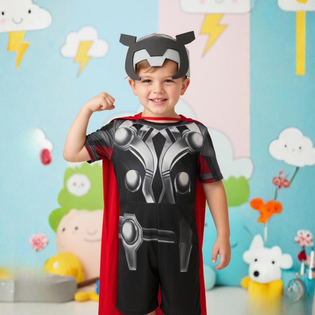 Fantasia Infantil Thor Vingadores Guerra Infinita Capa Thor