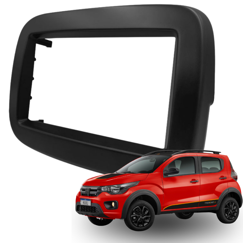 Moldura Painel Fiat Mobi 2 Din 2016 Em Diante
