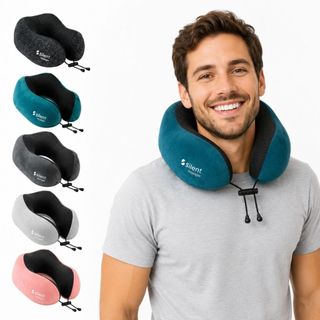 Travesseiro Apoio Encosto De Pescoço Ergonômico Para Viagem Silent