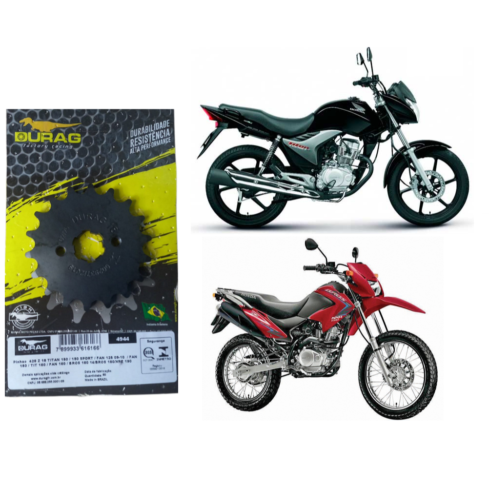 Pinhao Transmissao 18 Dentes Cg150 / Cg160 / Bros / Xre190