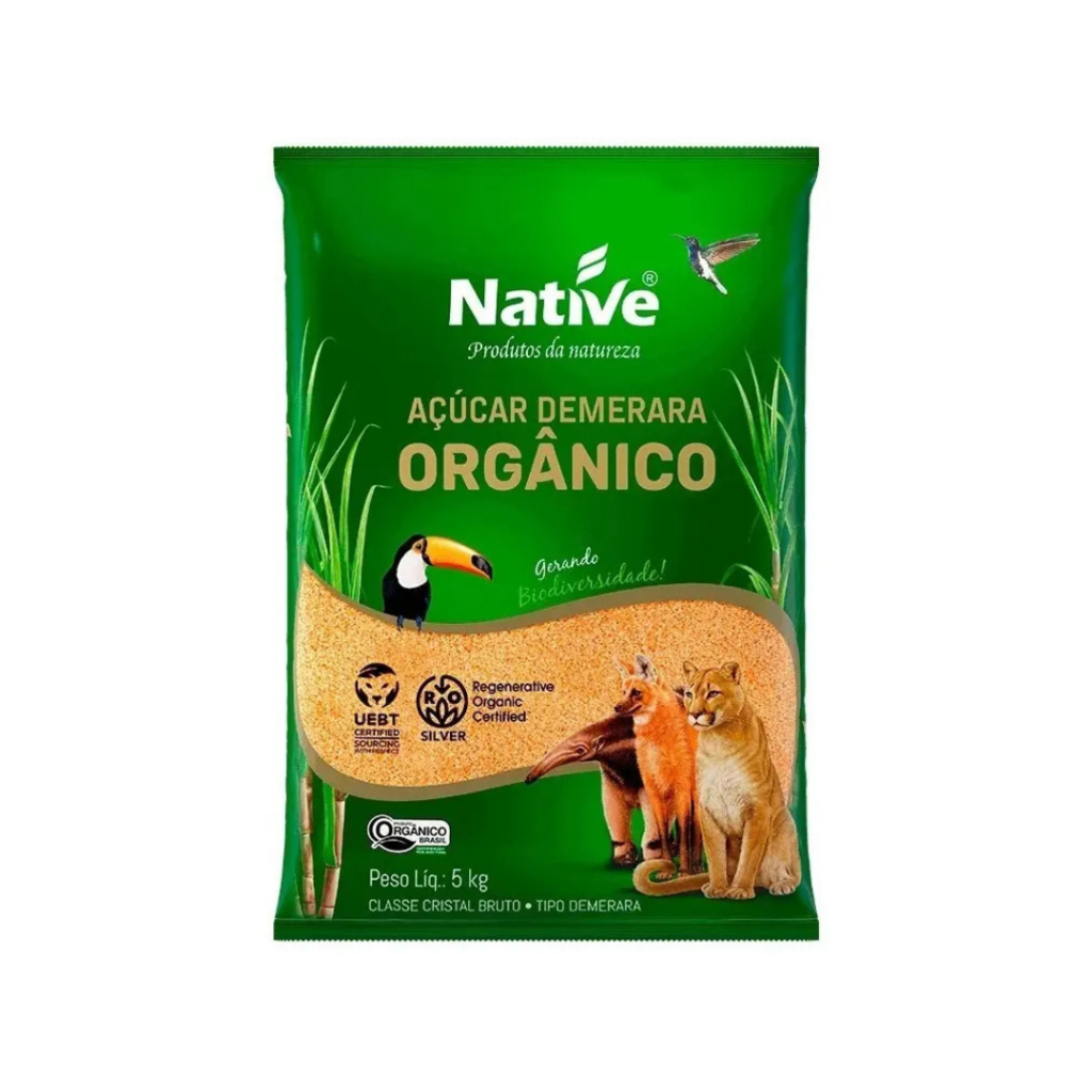 Açúcar Demerara Orgânico Native 5kg